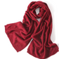 Soft Non-Irritating 100% Wool Warm Knitted Scarf Diamond Openwork Light Pashmina Neck Warmer Solid Color Women Accessories