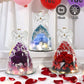 Angel Rose Figurines Gifts For Grandma Mom Preserved Real Rose Eternal Flowers In Glass For Valentine Mothers Day Birthday Gift