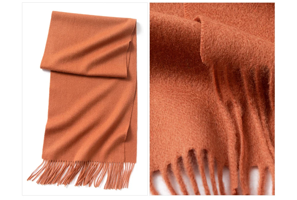 Wool Winter Scarf Women Scarves Adult Scarves for ladies 100% Wool scarf women Fashion Cashmere Poncho Wrap