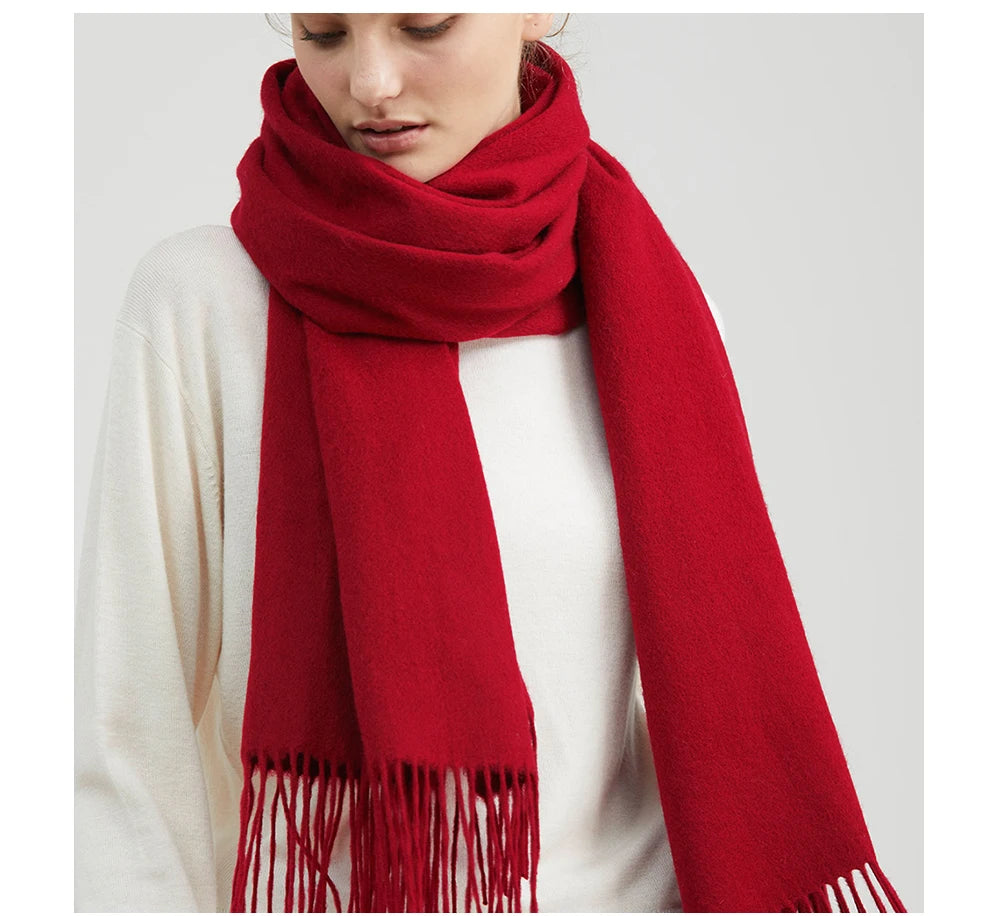 Wool Winter Scarf Women Scarves Adult Scarves for ladies 100% Wool scarf women Fashion Cashmere Poncho Wrap