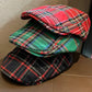 Fashion Stripe Lattice Berets Hat French England Cap Duckbill Visor Hat