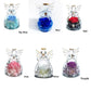 New Home Decoration Valentine's Day Gift Glass Ornament Rose Angel Statue Immortal Flower Little Angel Birthday Present