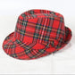 plaid bucket fedora Winter plaid hat Christmas Holiday Party dress up