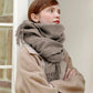 Wool Winter Scarf Women Scarves Adult Scarves for ladies 100% Wool scarf women Fashion Cashmere Poncho Wrap