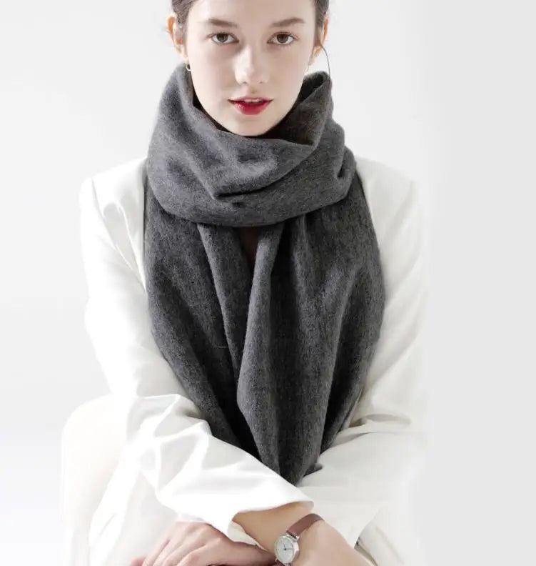 Wool Winter Scarf Women Scarves Adult Scarves for ladies 100% Wool scarf women Fashion Cashmere Poncho Wrap