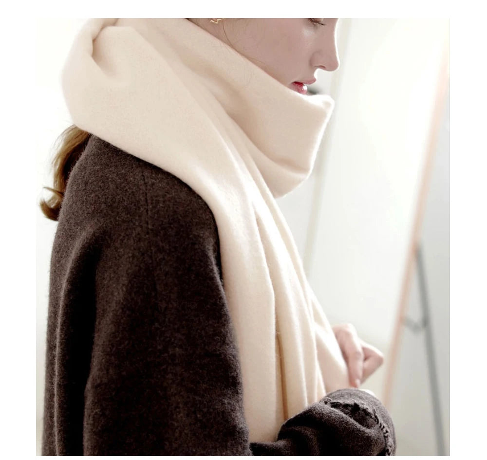 Wool Winter Scarf Women Scarves Adult Scarves for ladies 100% Wool scarf women Fashion Cashmere Poncho Wrap