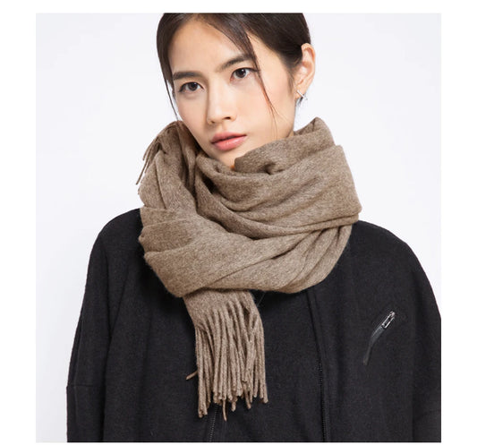 Wool Winter Scarf Women Scarves Adult Scarves for ladies 100% Wool scarf women Fashion Cashmere Poncho Wrap